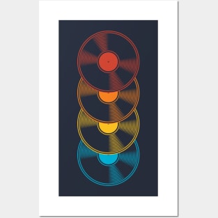 Rainbow Vinyl Record Posters and Art